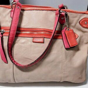 Coach Daisy Leather Spectator Emma Shoulder Bag #23922